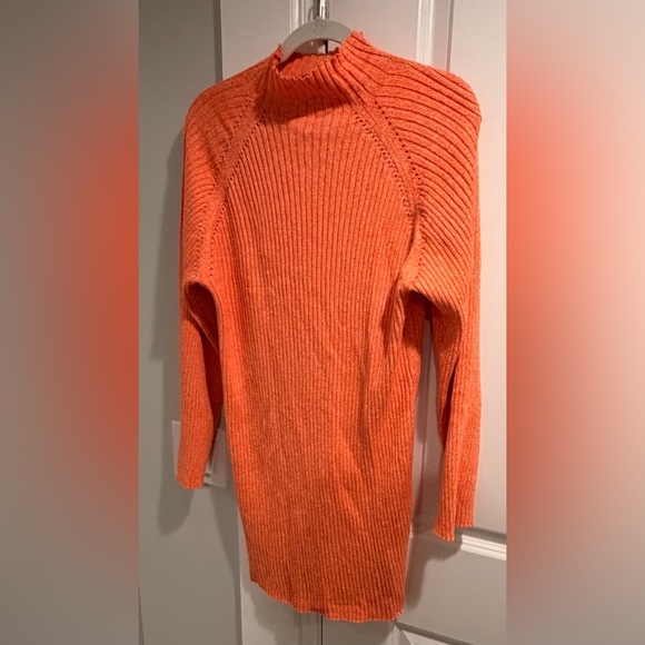 Anna Quan Peach Ribbed Mini Dress - Picture 3 of 4